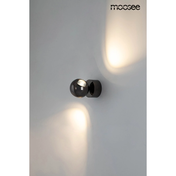 MOOSEE lampa ścienna EOS czarny chrom